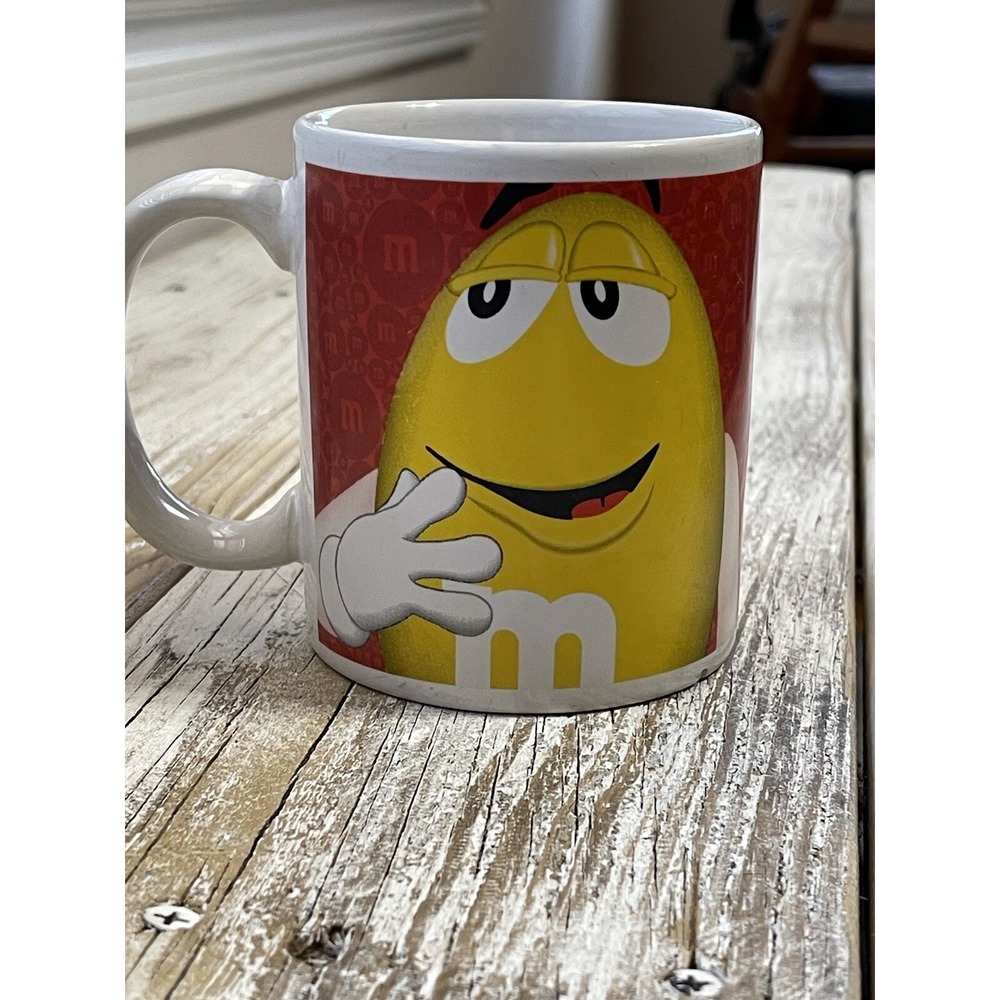 M&Ms Collectible Mug Cup Red and Yellow M&Ms